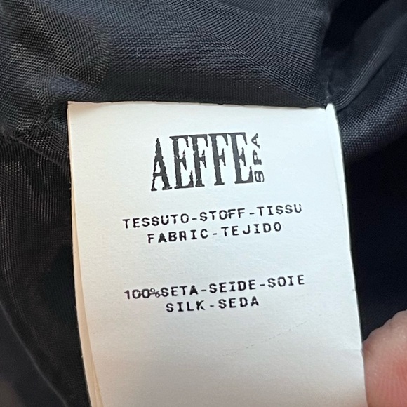 Moschino 100% Silk Cocktail Ruffle Short-Sleeve Snap Button Front Blouse - Picture 9 of 14